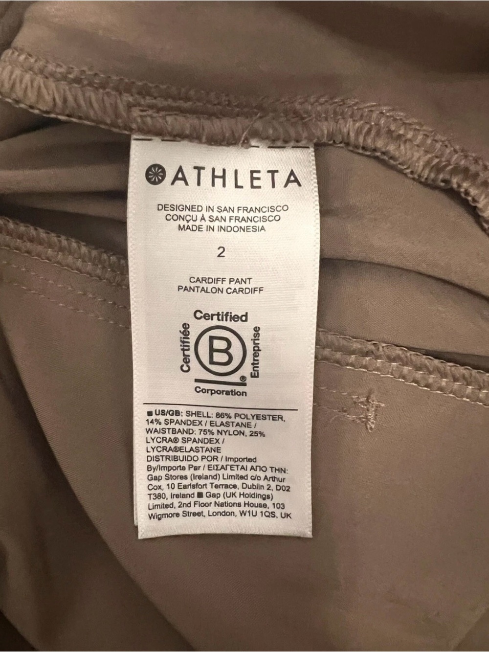 Athleta Car Diff Pants Woman’s Size 2 - Picture 6 of 7